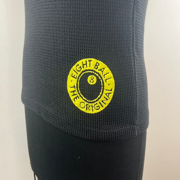 Eight Ball Clothing Black Tank Top Knit Rib Stretch Crew Neck Pullover Classic S - Picture 6 of 8